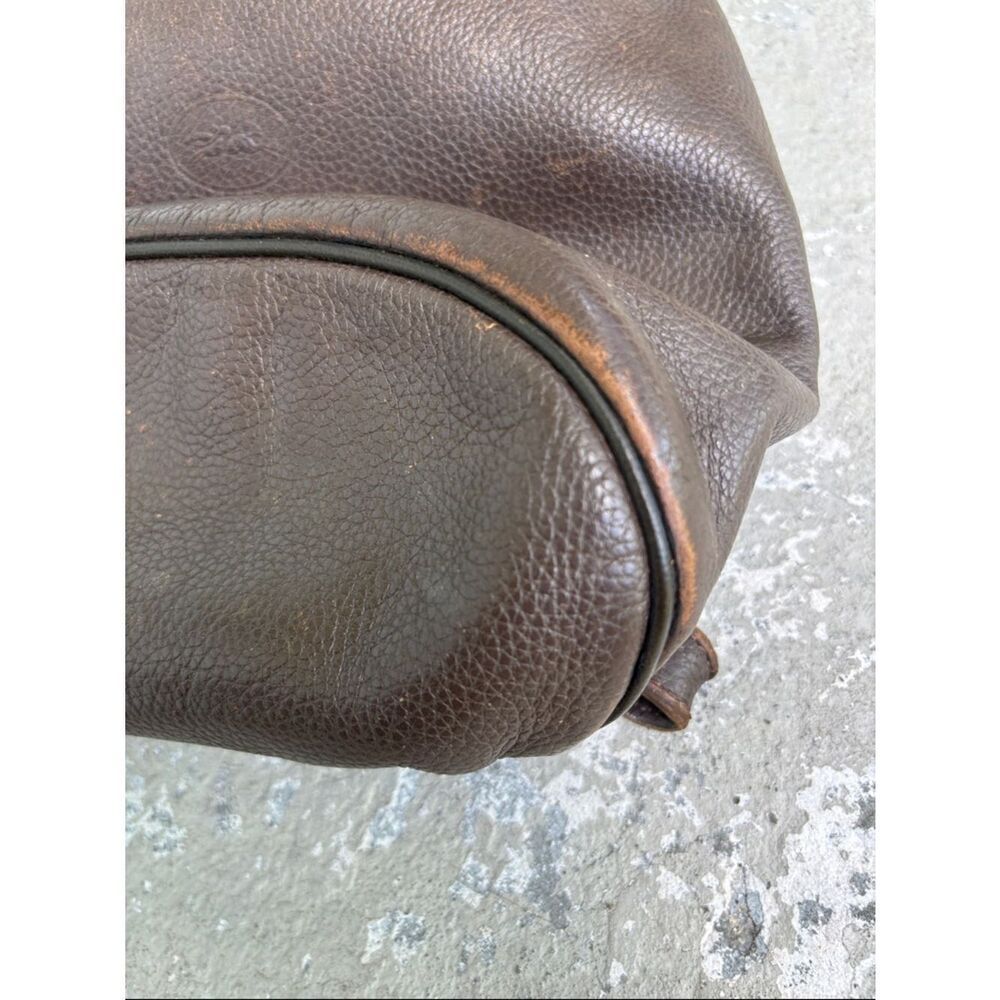 Long champ pebble leather backpack - Picture 5 of 10